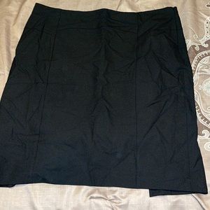 The limited size 14 black skirt with double split in the back